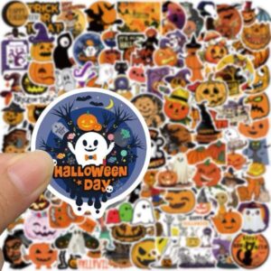 In sticker Halloween đẹp, thiết kế theo yêu cầu