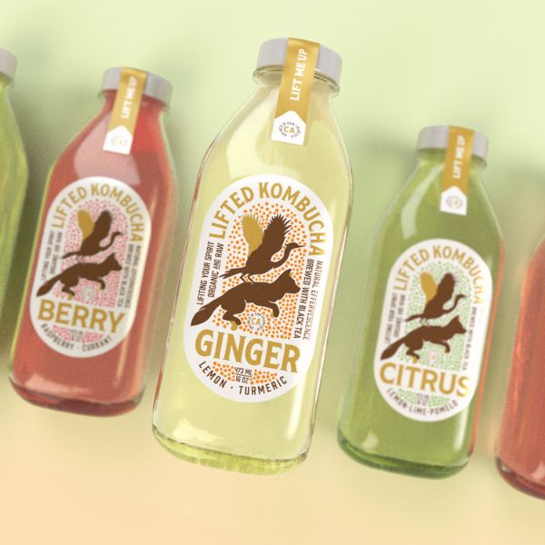 In tem nhãn kombucha đẹp, thiết kế theo yêu cầu