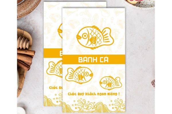 In túi giấy đựng bánh cá đẹp, giá rẻ