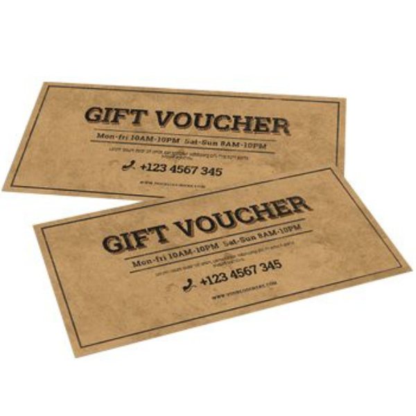 In voucher giấy kraft giá rẻ theo yêu cầu uy tín In voucher giấy kraft giá rẻ theo yêu cầu