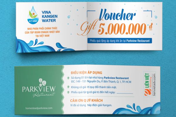In voucher trúng thưởng đẹp, thiết kế chuyên nghiệp