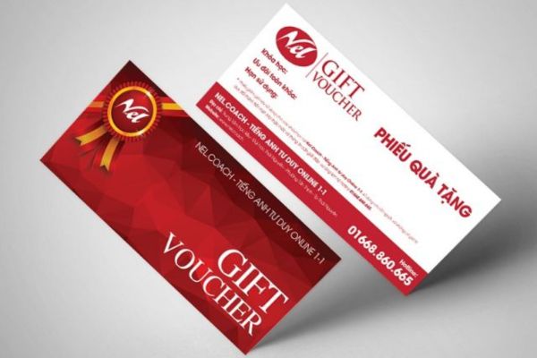 In voucher trúng thưởng đẹp, thiết kế chuyên nghiệp