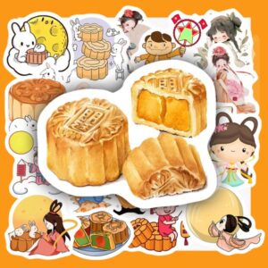 Bộ sticker Trung Thu đẹp, thiết kế theo yêu cầu