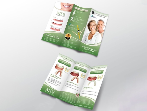 In Hoa Long nhận thiết kế và in ấn mẫu brochure nha khoa giá rẻ