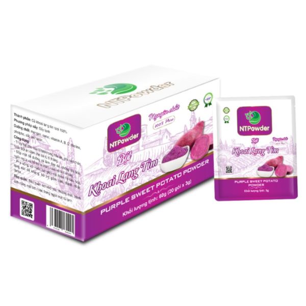 In hộp bột khoai lang tím đẹp, giá rẻ tại Hà Nội