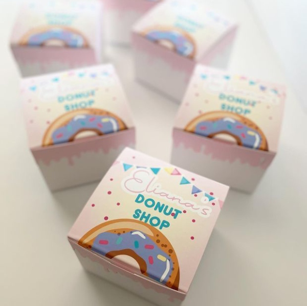 In Hoa Long nhận thiết kế và in ấn mẫu hộp đựng bánh donut 1 chiêc
