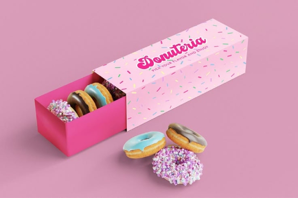 In Hoa Long nhận thiết kế và in ấn mẫu hộp đựng bánh donut cao cấp