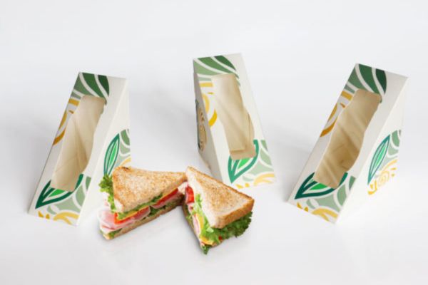 Mẫu hộp giấy đựng sandwich đẹp, chất lượng cao