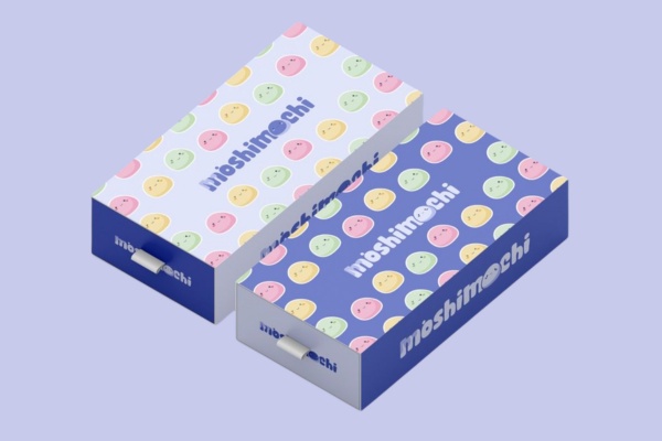 Mẫu hộp giấy đựng bánh mochi đẹp mắt