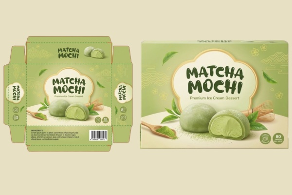 Mẫu hộp giấy đựng bánh mochi nổi bật thương hiệu
