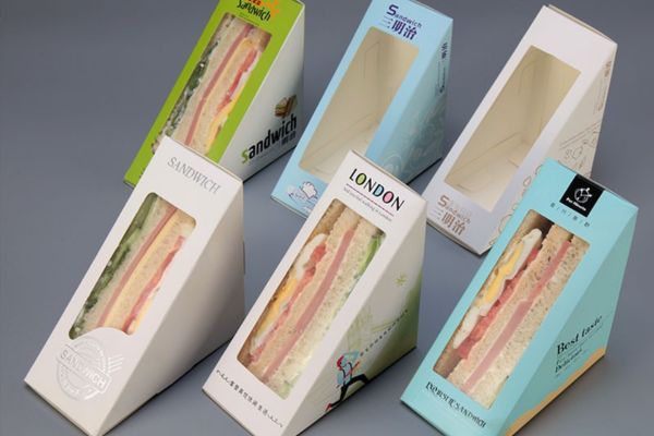 Mẫu hộp giấy đựng sandwich đẹp, chất lượng cao