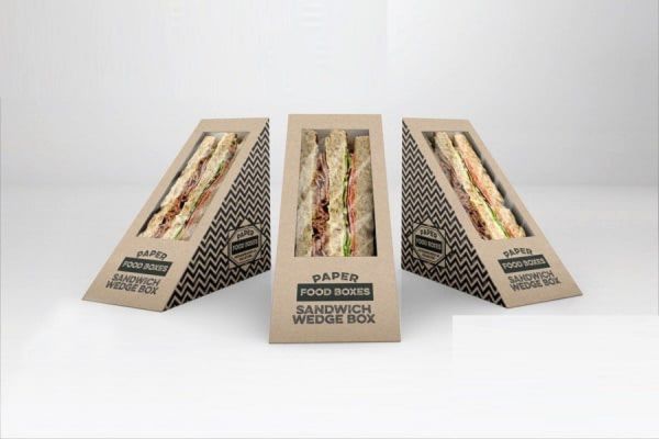Mẫu hộp giấy đựng sandwich đẹp, chất lượng cao