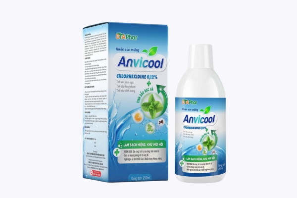 Mẫu in hộp đựng chai nước súc miệng chuẩn y tế