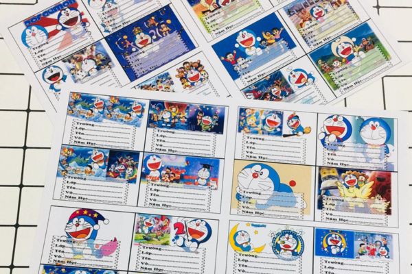 Mẫu nhãn vỏ Doraemon đẹp, giá rẻ