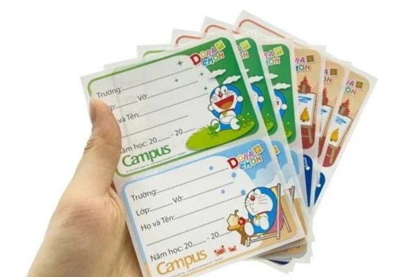 Mẫu nhãn vỏ Doraemon đẹp, giá rẻ