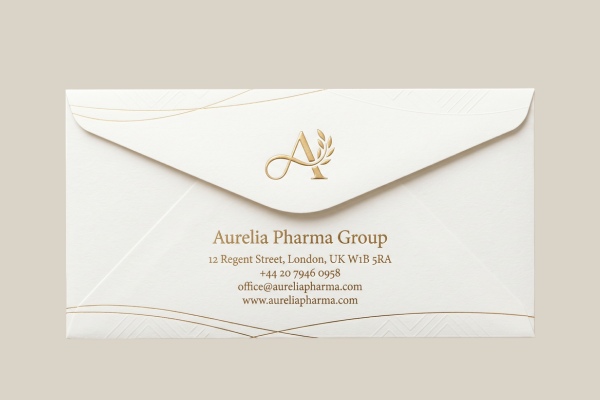 In phong bì công ty dược logo chìm