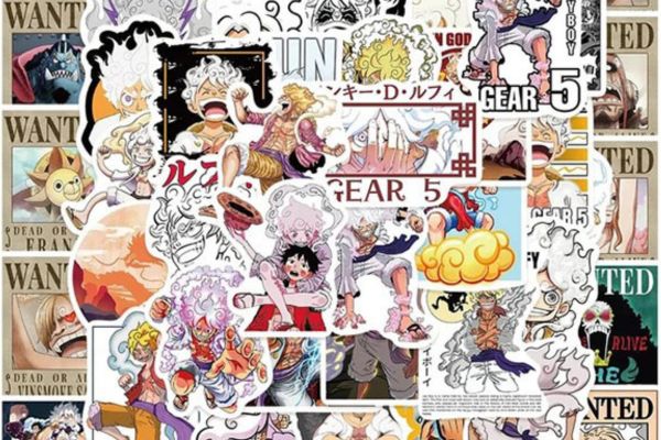 Mẫu sticker luffy gear 5 đẹp, giá rẻ tại Hà Nội