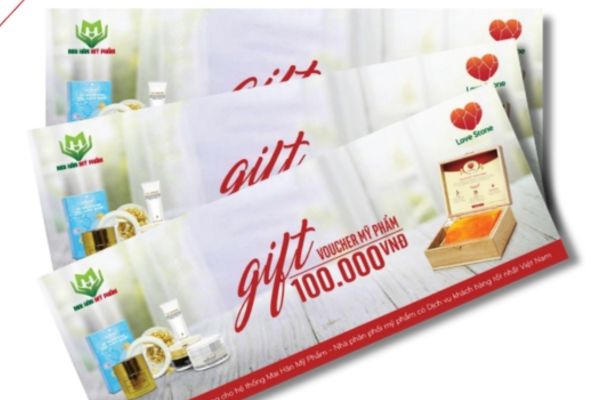 Mẫu voucher mỹ phẩm đẹp, giá rẻ tại Hà Nội