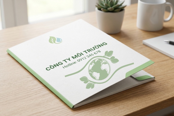Mẫu kẹp file công ty môi trường đẹp mắt