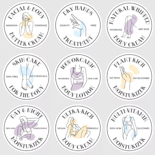 In Hoa Long nhận thiết kế và in ấn mẫu logo kem body giá rẻ