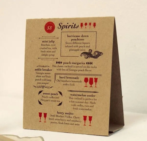 In Hoa Long nhận thiết kế và in ấn mẫu menu giấy kraft lấy ngay