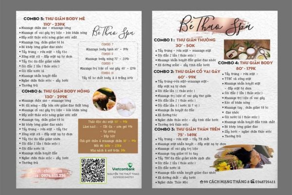 Menu gội đầu dưỡng sinh đẹp, giá rẻ tại Hà Nội