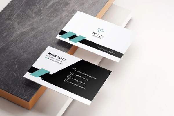 In Hoa Long nhận thiết kế và in ấn mẫu Name Card Đen Trắng Tối Giản chất lượng