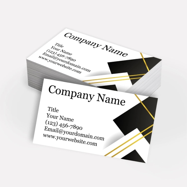In Hoa Long nhận thiết kế và in ấn mẫu Name Card Đen Trắng Tối Giản giá rẻ