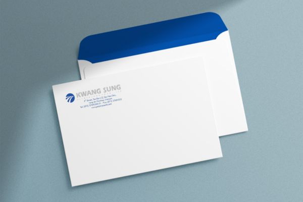 In phong bì nắp vuông đẹp, chất lượng cao