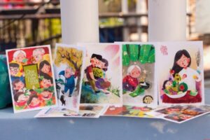 Mẫu postcard "Tết đoàn viên" độc đáo, ý nghĩa