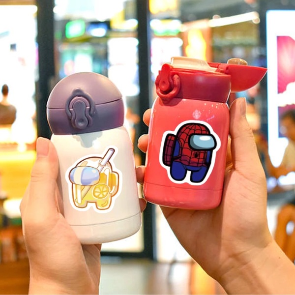 In Hoa Long nhận thiết kế và in ấn mẫu sticker among us bình nước
