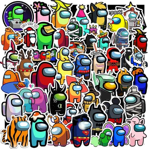 In Hoa Long nhận thiết kế và in ấn mẫu sticker among us đẹp