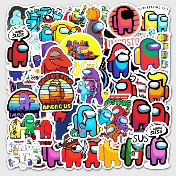 In Hoa Long nhận thiết kế và in ấn mẫu sticker among us giá rẻ