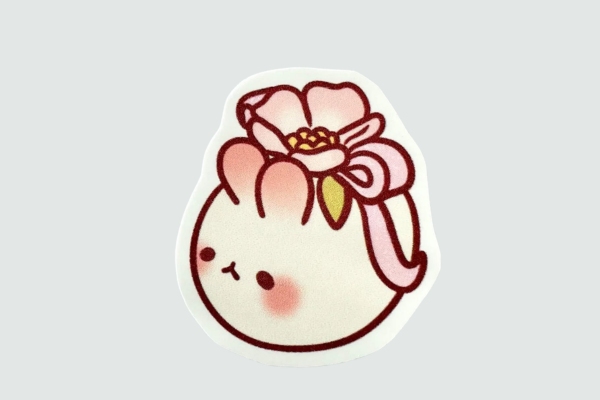 Mẫu sticker bánh bao tối giản, hiện đại