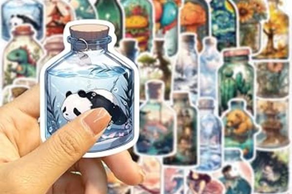 Bộ sticker chai lọ đẹp, thiết kế theo yêu cầu