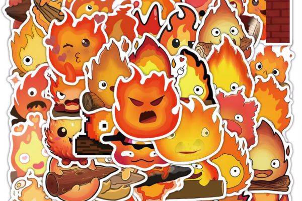 Bộ sticker cục lửa đẹp, chất lượng cao