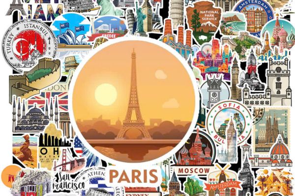 Mẫu sticker địa danh thế giới đẹp, giá rẻ tại Hà Nội