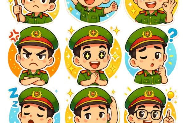 Mẫu sticker quân đội đẹp, chất lượng cao