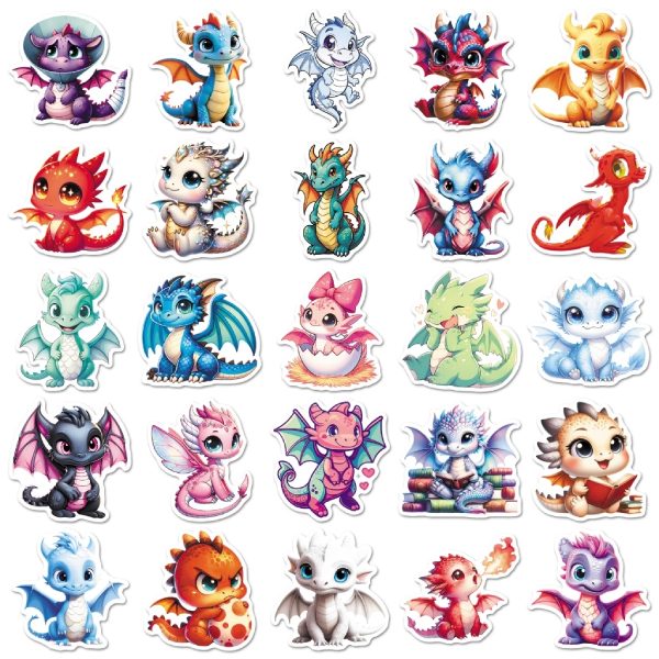 In Hoa Long nhận thiết kế và in ấn mẫu sticker hình rồng chibi