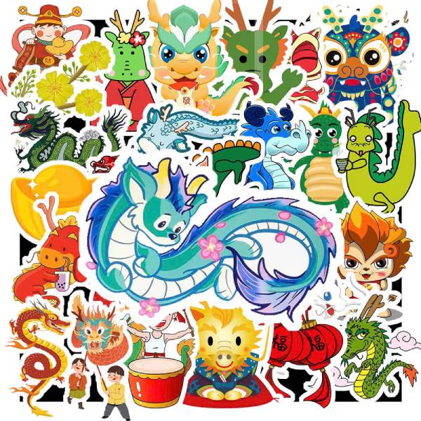 In Hoa Long nhận thiết kế và in ấn mẫu sticker hình rồng số lượng ít