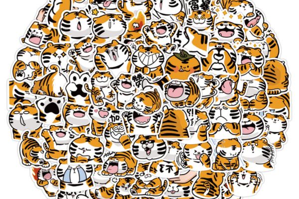 Bộ sticker hổ béo đẹp, chất lượng cao