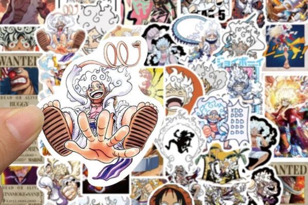 Mẫu sticker luffy gear 5 đẹp, giá rẻ tại Hà Nội