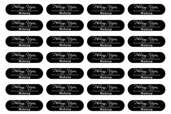 Mẫu sticker tên thợ makeup đẹp, chất lượng cao