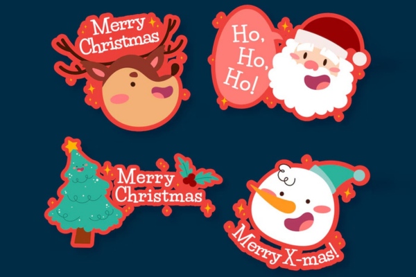 Mẫu tag treo Noel độc đáo