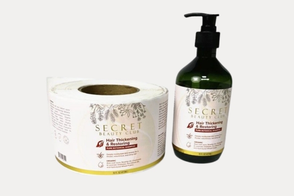 Mẫu tem nhãn dán chai lọ định vị phong cách thương hiệu