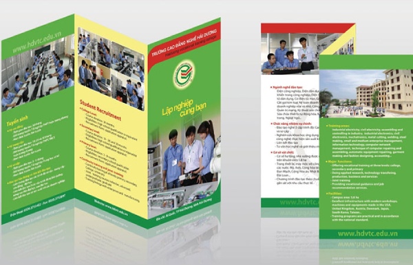 In Hoa Long nhận thiết kế và in ấn mẫu tờ rơi gấp ziczac giá rẻ