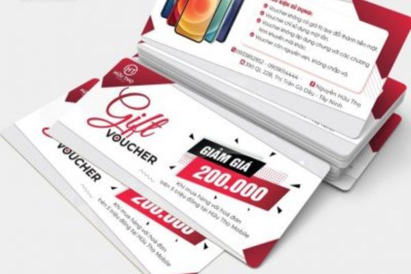 Mẫu voucher điện thoại đẹp, thiết kế theo yêu cầu