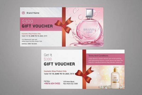 Mẫu voucher mỹ phẩm đẹp, giá rẻ tại Hà Nội
