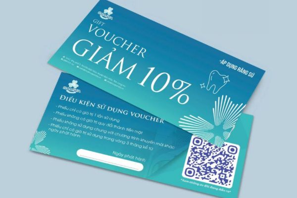 Mẫu voucher phòng khám đẹp, chất lượng cao
