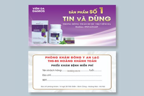 Mẫu voucher phòng khám đẹp, chất lượng cao